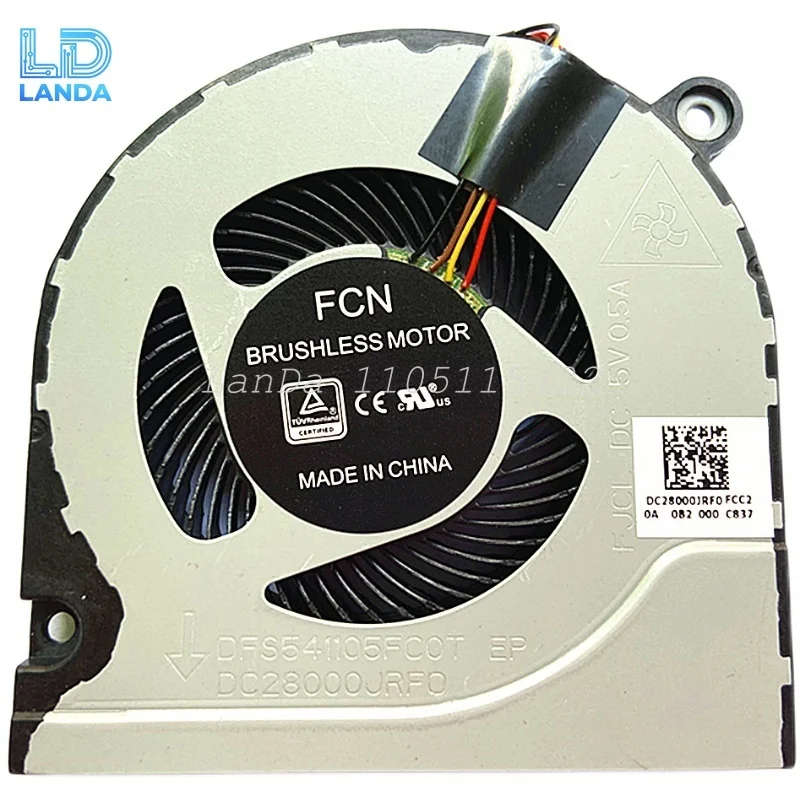 

New Laptop CPU Cooling Fan For Acer Nitro AN515-51 52 G A717 N17C1 DFS541105FCOT FJCL DC 5V 0.5A Cooler Fan
