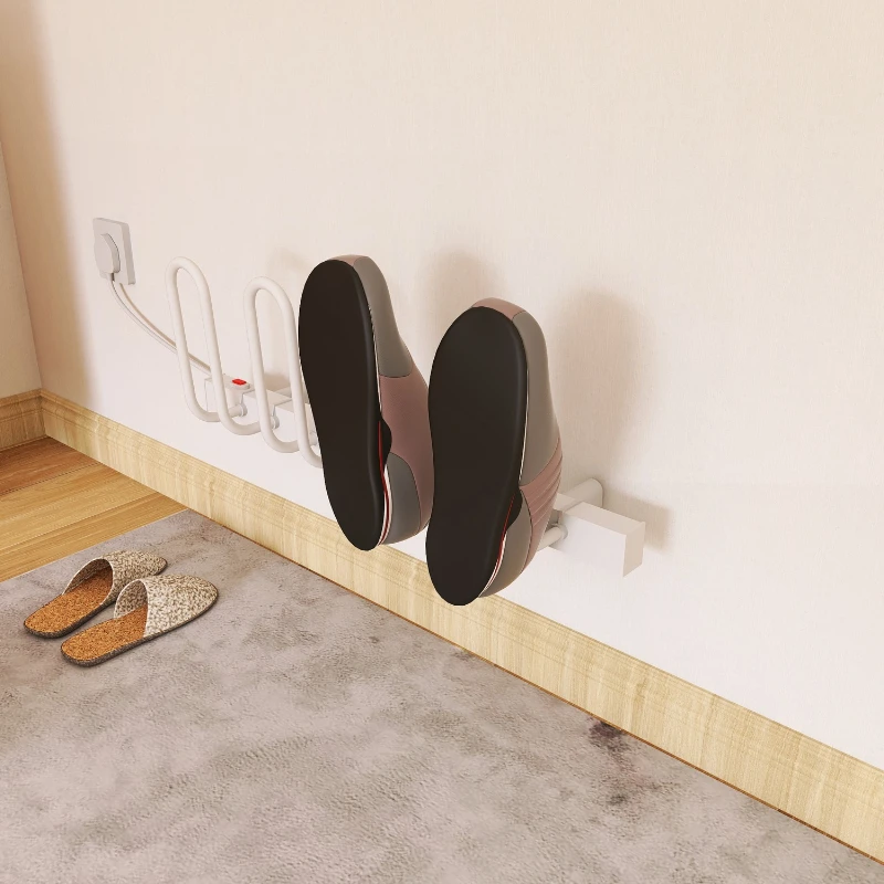 [2 pairs] household floor-to-ceiling hole-free constant temperature shoe drying machine thermal shoe dryer drying shoe rack