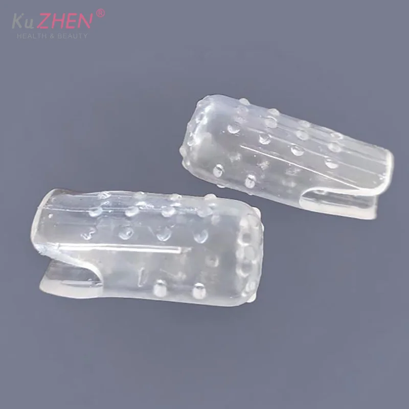 2 قطعة واضح عارية تنفس تو حماة كم الورم منصات وسادة كبيرة تو الحرس تو يغطي لحماية أظافر نام #4