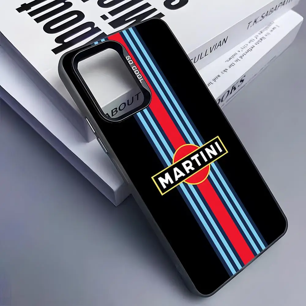 Fashion M-Martinis Phone Case for Samsung Galaxy S26 S25 S24 S23 S22 S21 S20 Note20 Plus Ultra Colorful Silver Cover