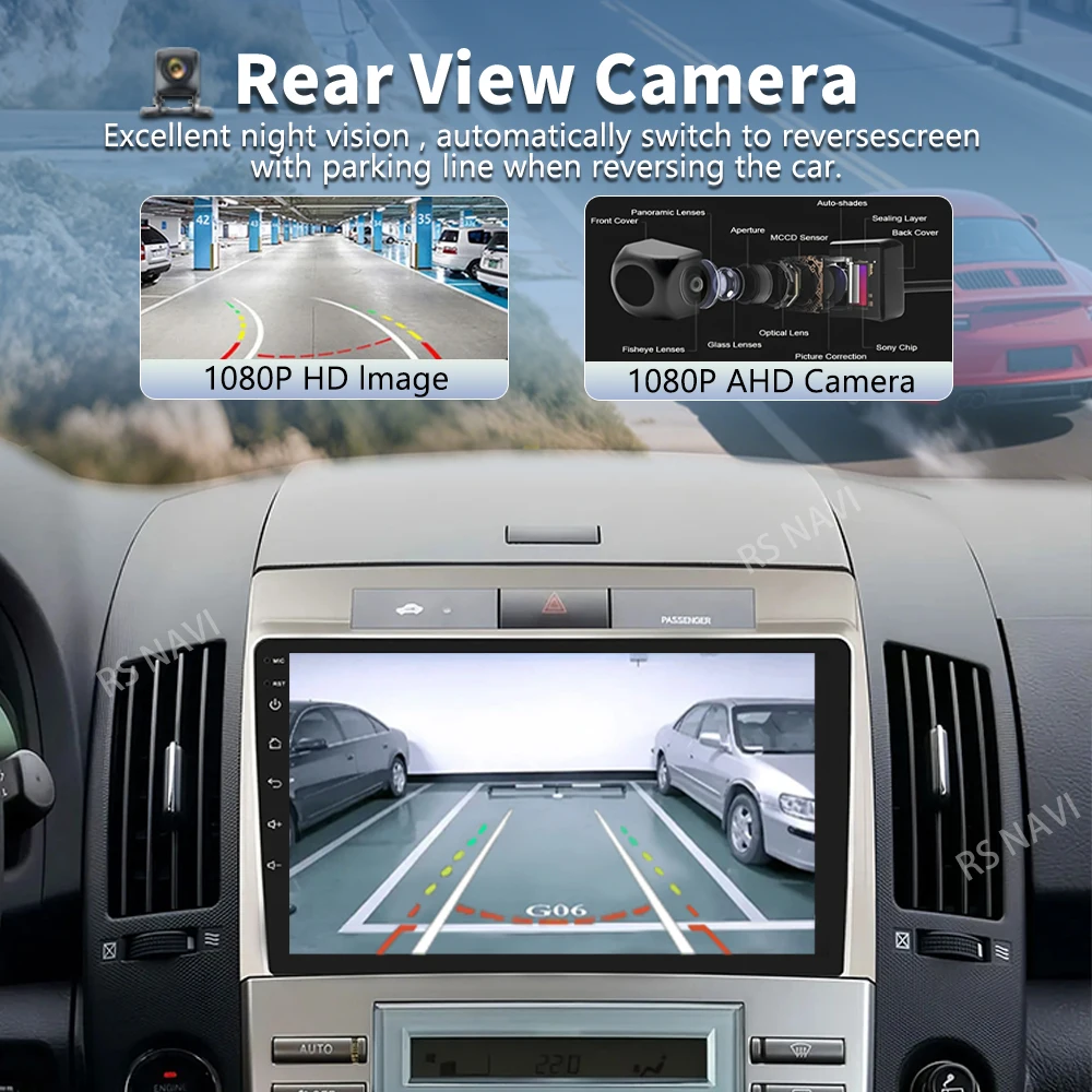 Android 16 For Toyota Corolla Verso AR10 2004-2009 2K QLED Android Car Radio Multimedia Video Player GPS Stereo CarPlay