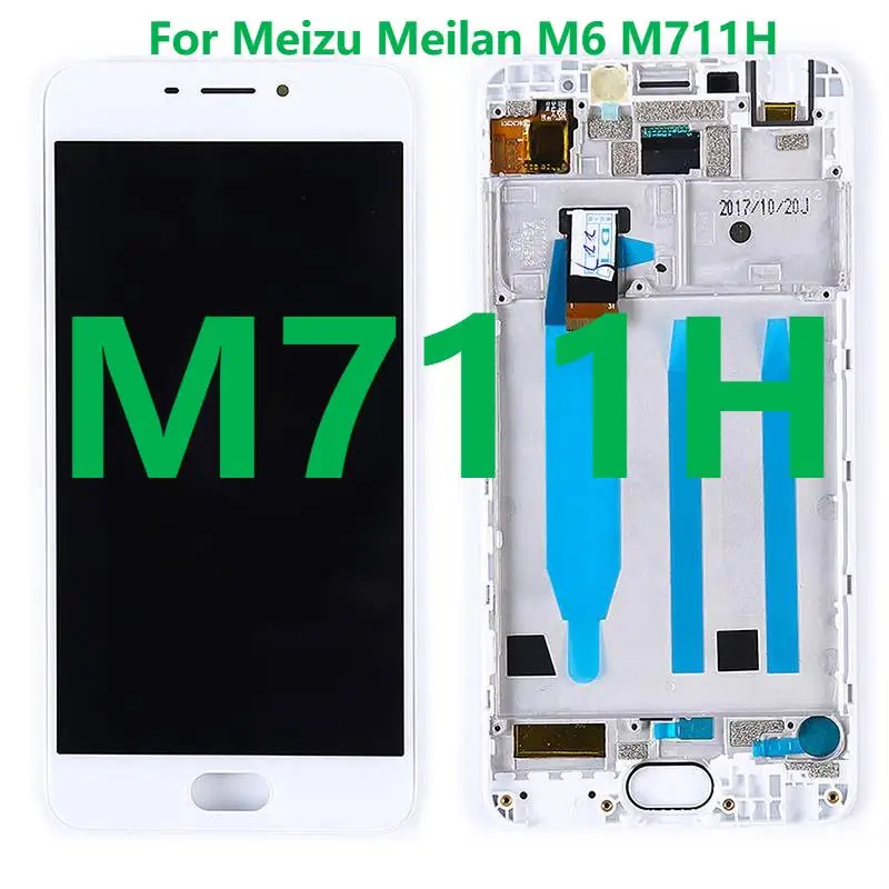 Original 5.2  Meilan 6 LCD With Frame For Meizu M6 Display Touch Screen M6 M711H M711M M711Q LCD Screen Glass Assembly