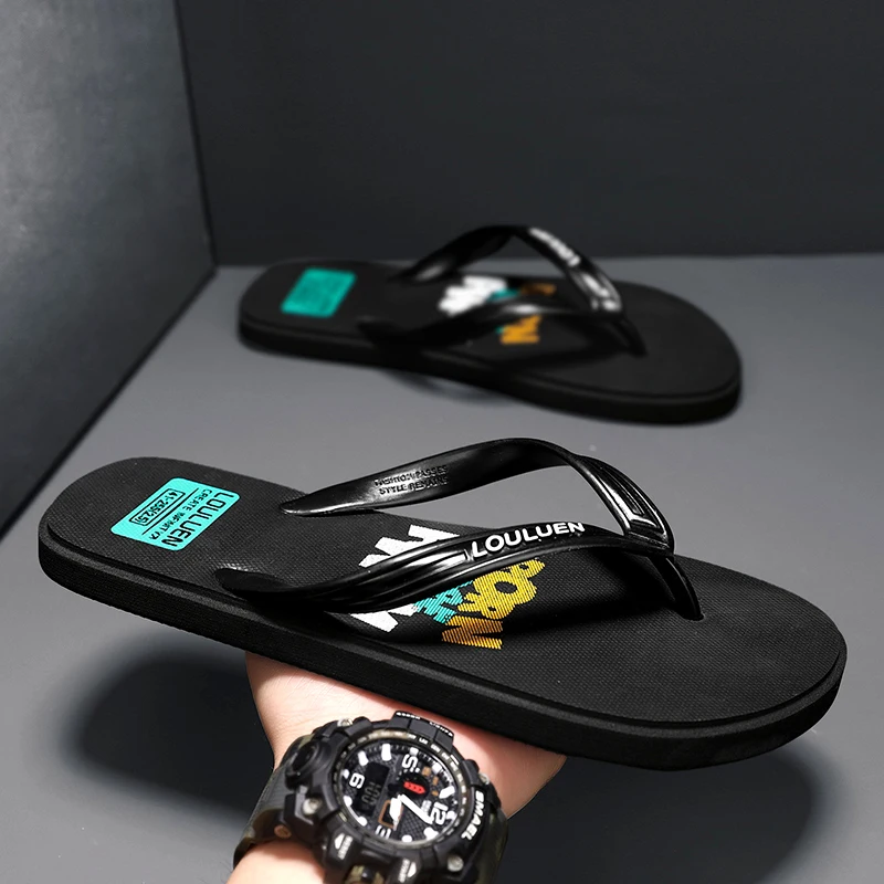 

Men's Summer Flip Flops Breathable Casual Beach Slippers High Quality Fashionable Outdoor Sandals for Men