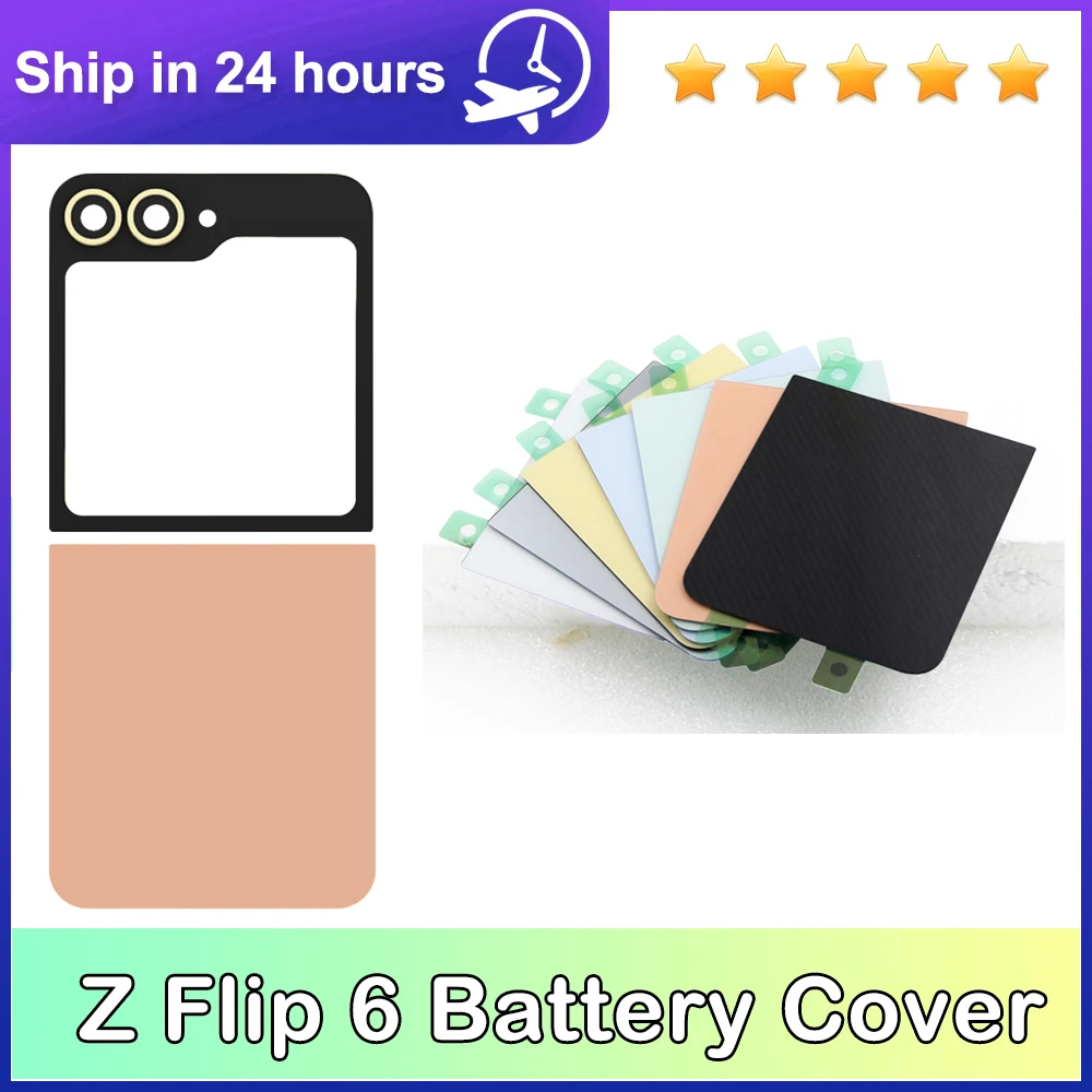 Für Samsung Z Flip6 SM-F7410 F741B F741U/N Rückseiten-Glasabdeckung Ersatz Akku-Rückseite Gehäuse für Reparatur
