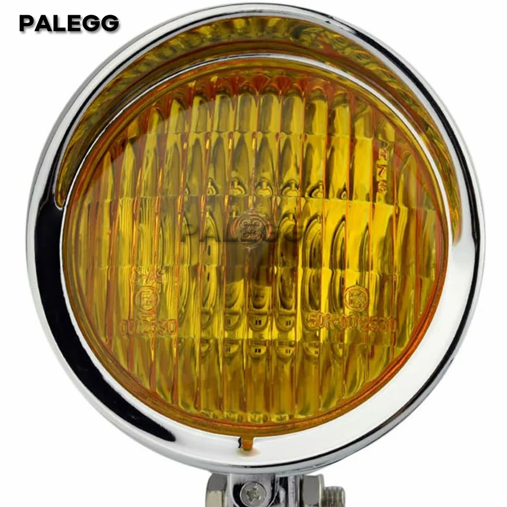 Vintage Motorcycle H4 Halogen 4.5inch Headlights High/Low Beam Head Light For Harley Custom Softail Dyna