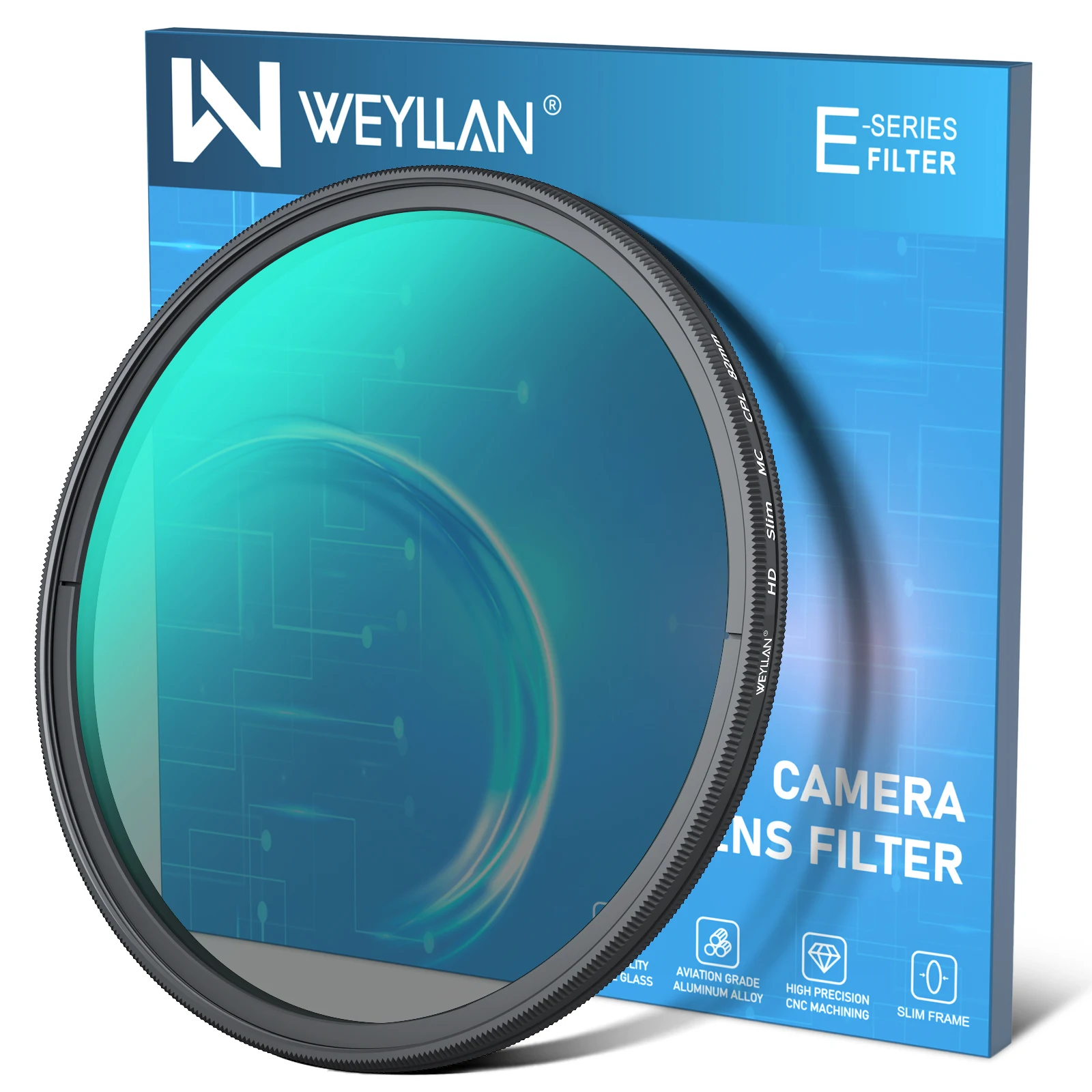 WEYLLAN Circular Polarizing CPL Filter 40.5 43 46 49 52 55 58 62 67 72 77 82mm for Nikon Canon Sony Fujifim Olympus Camera Lens