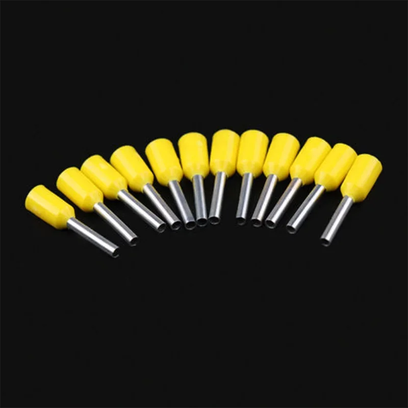 10pcs Insulated Ferrules Crimp Terminal Cord End Wire Connector E2508 E1508 E1008 E7508 Electrical Wire Terminal Eletrico