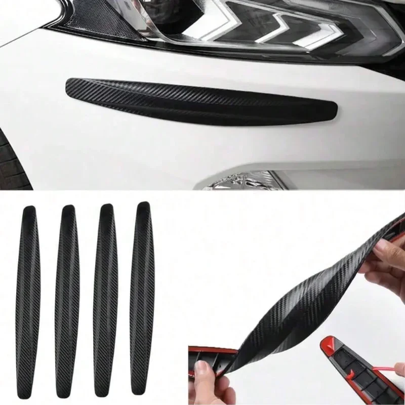 2pcs Universal Anti-Collision Protector Stickers, Car Front and Rear Corner Bumper Guard, Anti-scratch Strips, Car Accessories image 2