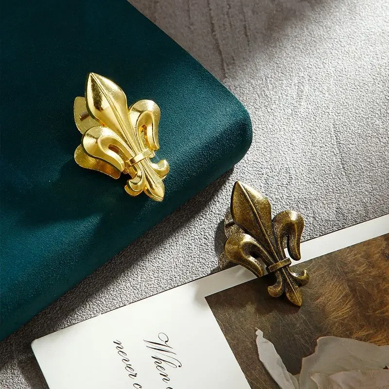 Vintage Zinc Alloy Book Clip Decorative Binder Clips for Notebook Journal Planner Page Holder Retro Office Supply Gift
