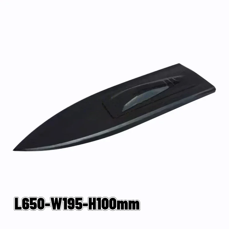 

L650*195*100mm Carbon Fiber Small O Boat Hull,Extract Vacuum RC Speedboat/Brushless Electric Model Boat