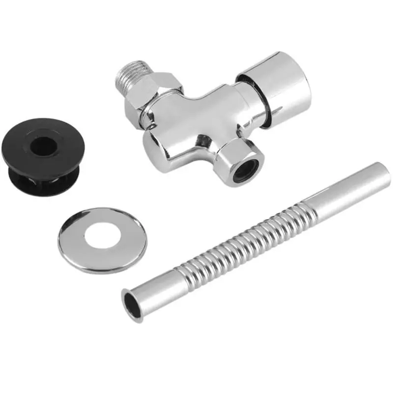 SHGO-Urinal Flush Valve, Wall Mounted Manual Push Button With Delay Auto Shutoff, 1/2