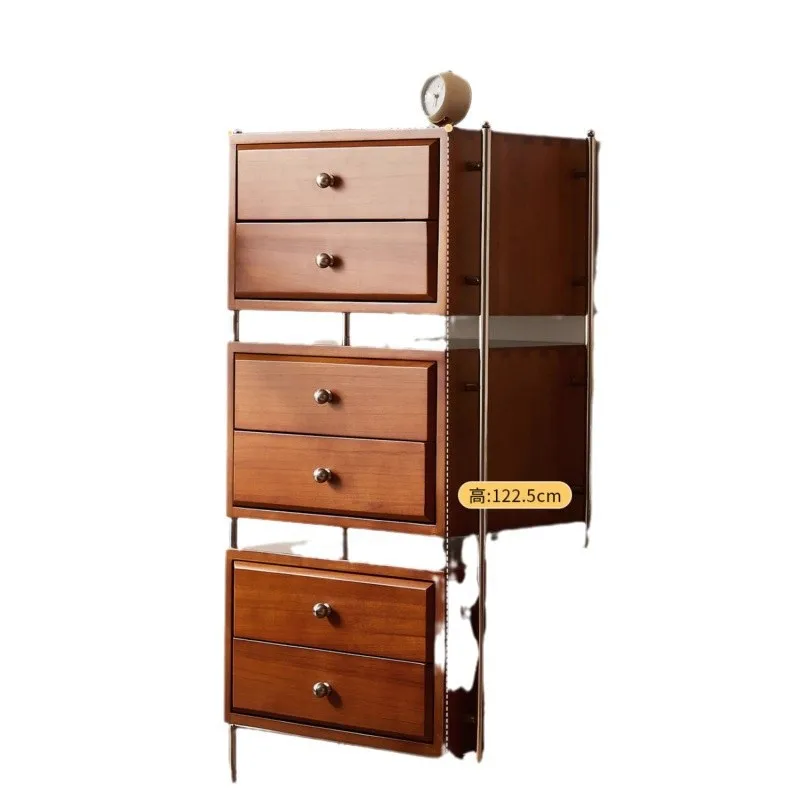 

home living room medieval magazine storage cabinet Nordic retro floor storage small side cabinet with door