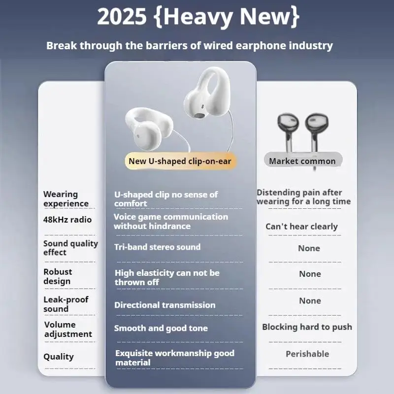 كليب على سماعات الرأس السلكية نوع C & 3.5 مللي متر ستيريو الرياضة سماعات الموسيقى Handfree الرياضة ألعاب سماعة سماعات مع HD هيئة التصنيع العسكري لسامسونج #6