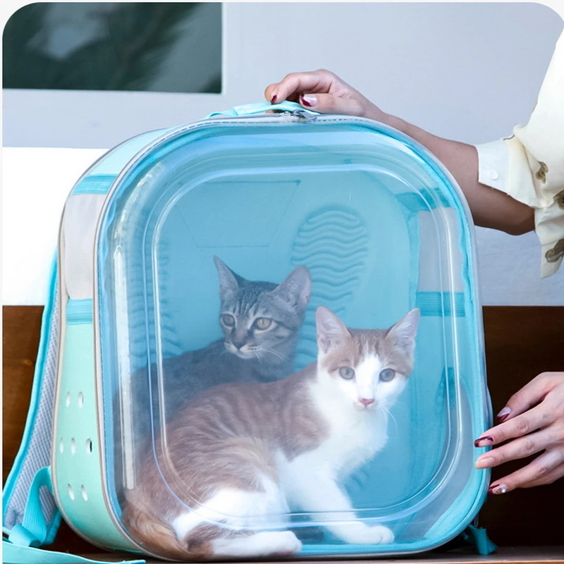 

Cat Dog Bag Pet Foldable Backpack Portable Backpack for Going Out Breathable Large Space Cat and Dog Backpack L5056