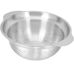 Rice Basket Sieves Strainers Cooking Kitchen Handle Silicone Sink Pasta Drainer Colander Stainless Steel Pot