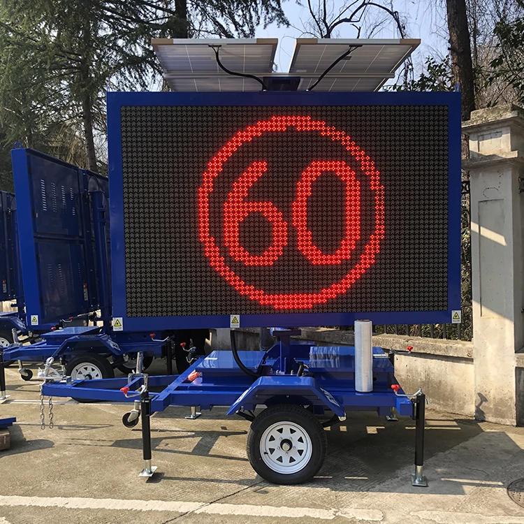 Australian Standard Outdoor Mobile TraileTraffic Message Signs Led Screen Board VMS