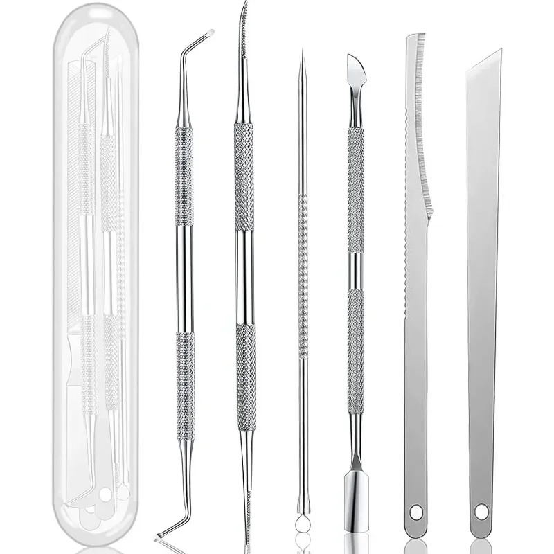 Stainless Steel Toe Ingrown Correction Nail Files Double Ended Paronychia Toenail Care Manicure Pedicure Nail Clean Foot Tool