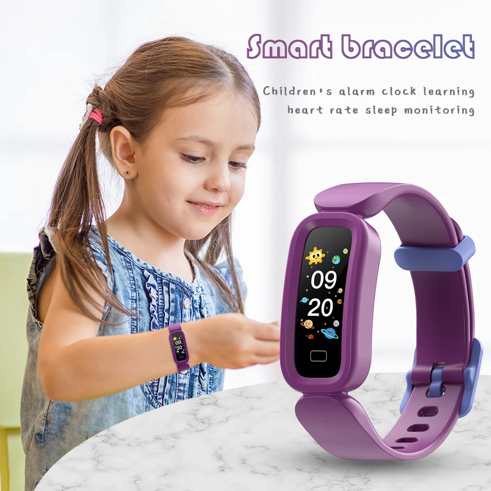 2022 الأطفال Smartwatch S90 سوار لياقة بدنية مقاوم للماء ساعة تنبيه النوم رصد الرياضة معصمه للأطفال الفتيات الفتيان هدية