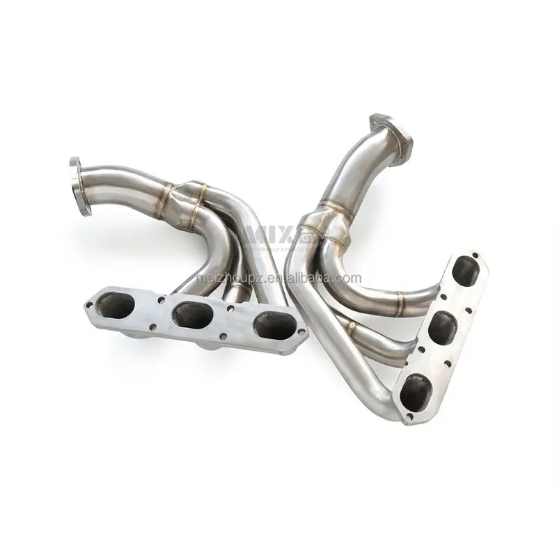 SS304 Sport Exhaust Manifold Header for Porsche 997.1 2005-2008 3.6L Flat-6 Racing Performance Converter Pipe Upgrade Parts