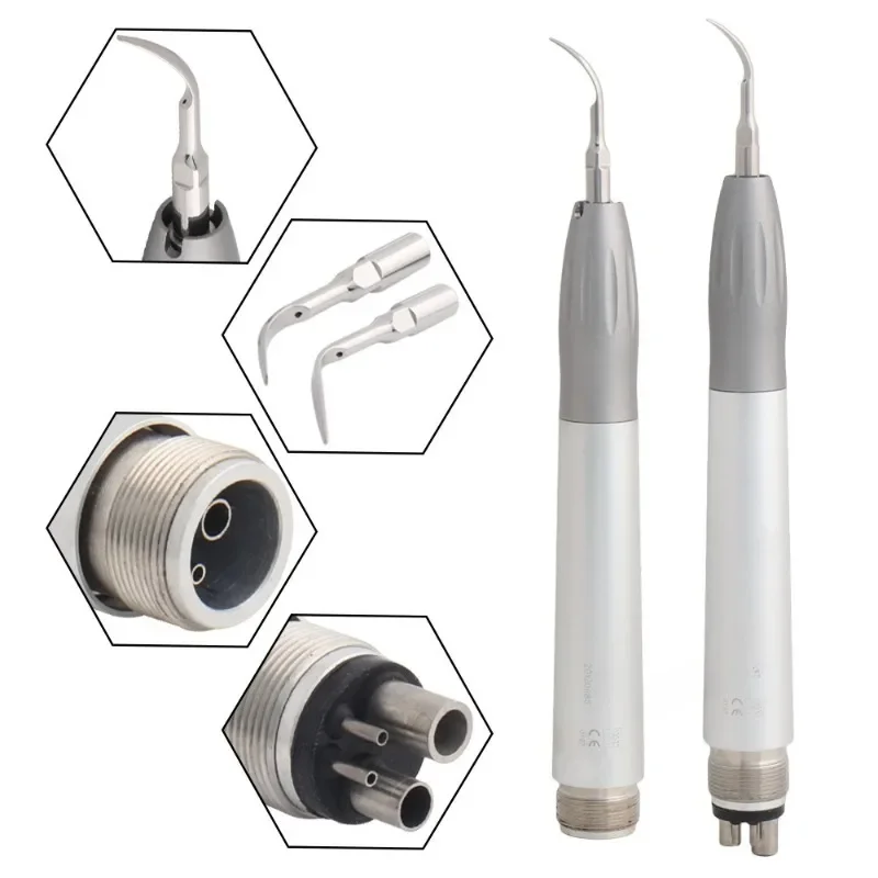 Dental scaling machine, ultrasonic pneumatic scaling machine to remove tartar, 2 holes and 4 holes pneumatic scaling machine