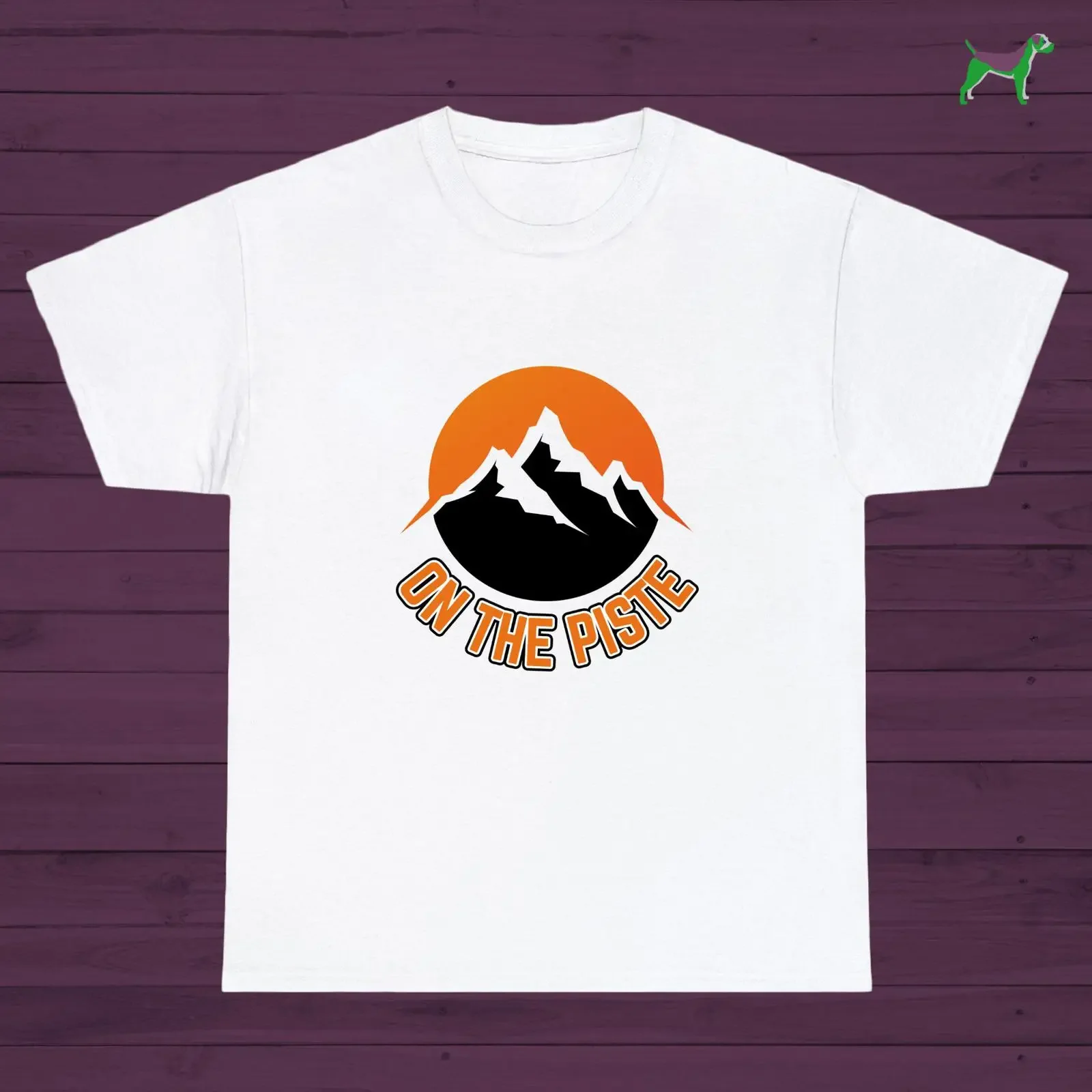 On The Piste T Shirt Retro Apres Ski  vintage Washed Slightly designer clothes Breathable Unisex Comfortable graphic Casual