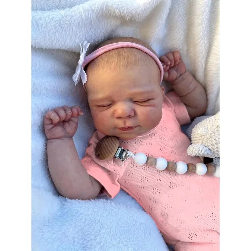 Regalo di compleanno per bambini con bambola di simulazione del corpo in stoffa per bambola rinata da 18 pollici