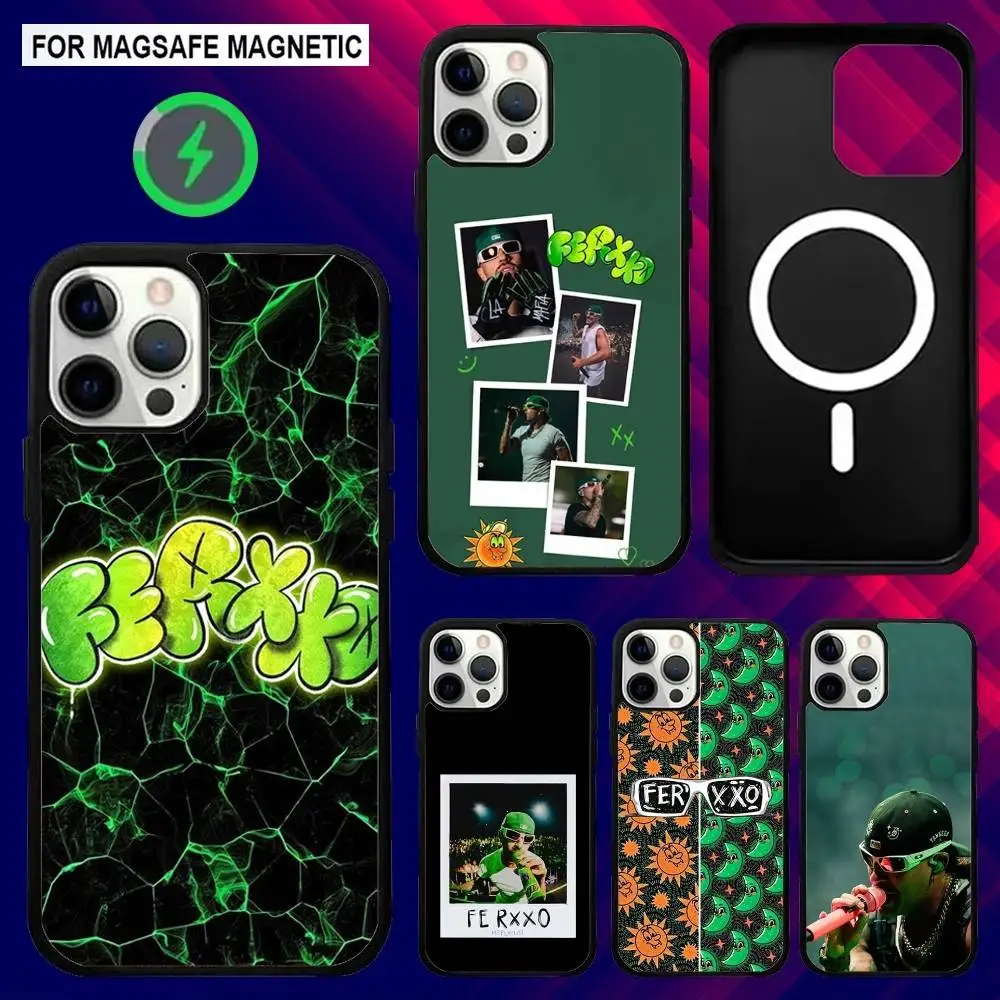 

Singer F-Feid SIXDO Ferxxo Phone Case For iPhone 16e,16,15,14,13,12,11,Plus,Pro,Max,Mini Magsafe Magnetic Wireless Charging