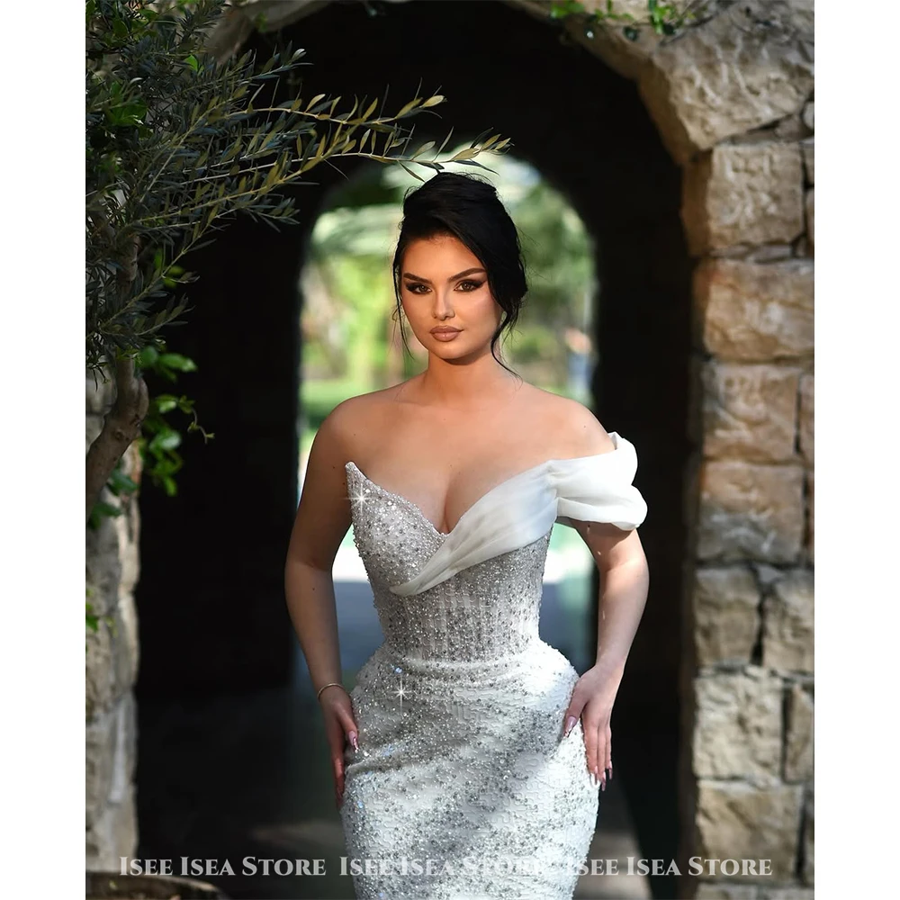 머메이드 웨딩 드레스 레이스 정장 섹시 백 V넥 신부 드레스 2025 맞춤 제작