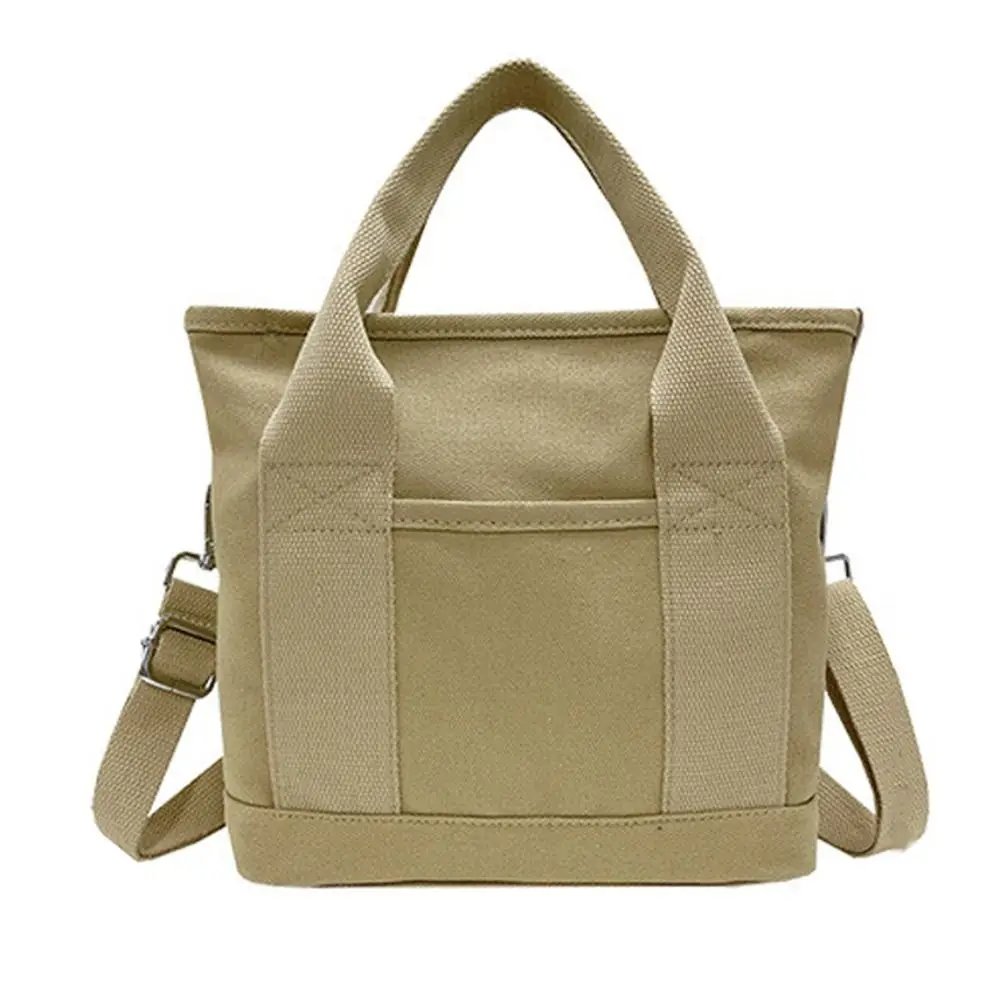 

Multi-pocket Japanese Style Crossbody Bag Zipper Large Capacity Canvas Shoulder Bag All-match Students School Bag