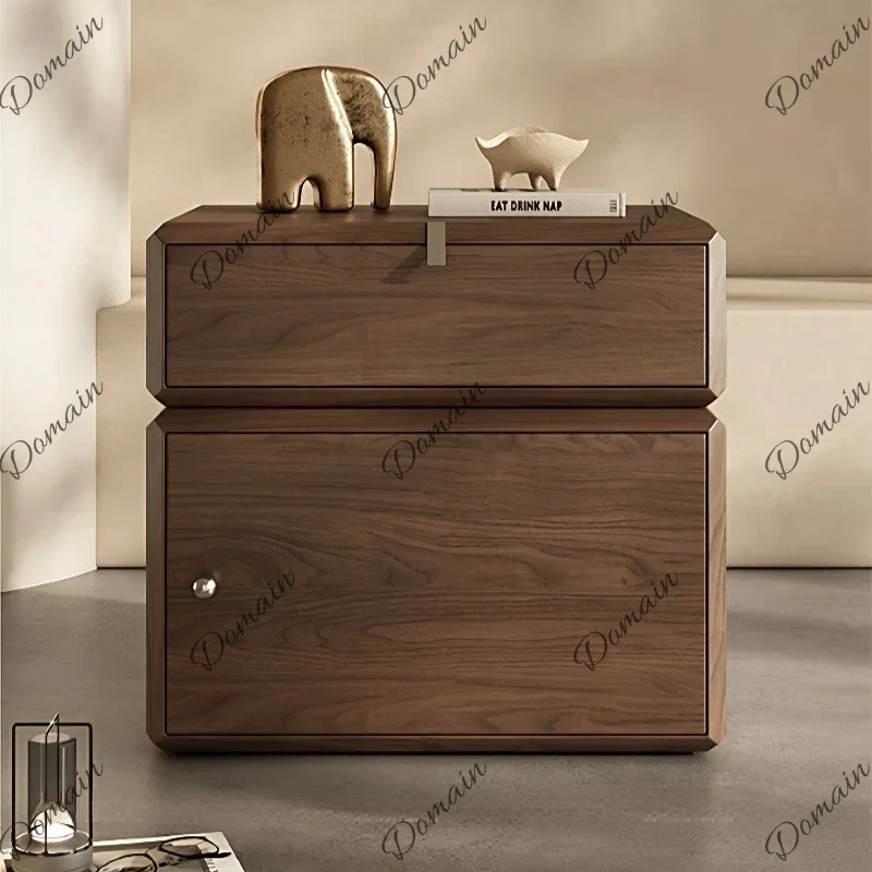 X Integrated Light Luxury Console Table Italian Minimalist All-solid Wood Lacquered Nightstands Home High-end Furniture Kast