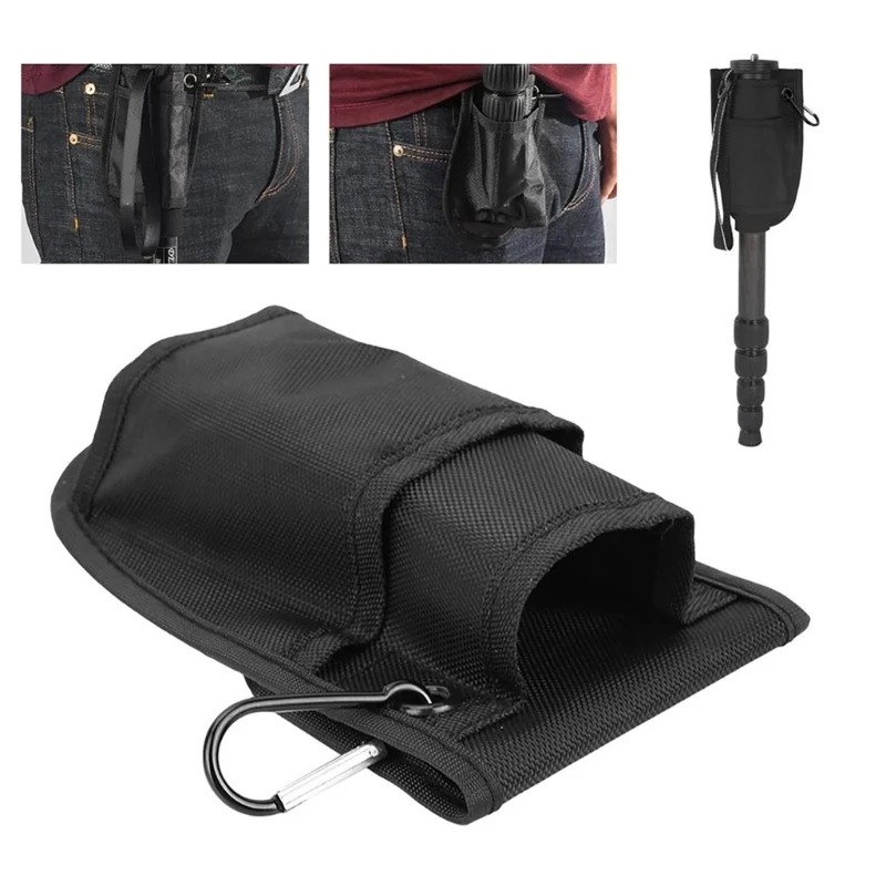 Camera Waist Bag Professional Monopod Photo Bag Lightweight Nylon Camera Monopod Mount Support Bag