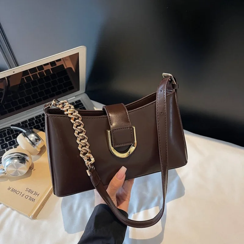 

Elegant-luxe 2025 New Ladies Luxury Brand Leather Hand Bag Famous Designer Vintage Popular Classic High-Quality Craft