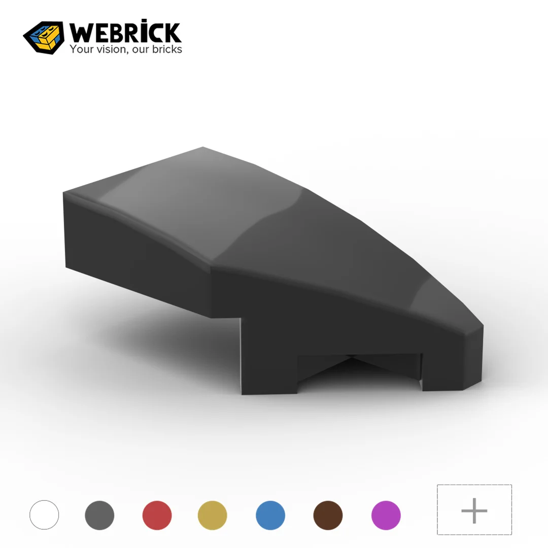 

Webrick, 100 шт., высокотехнологичные 29119, 1x2 клиновидная дуговая панель (справа), сборные детали, кирпичи, строительные блоки, игрушки «сделай сам», лучшие подарки для детей