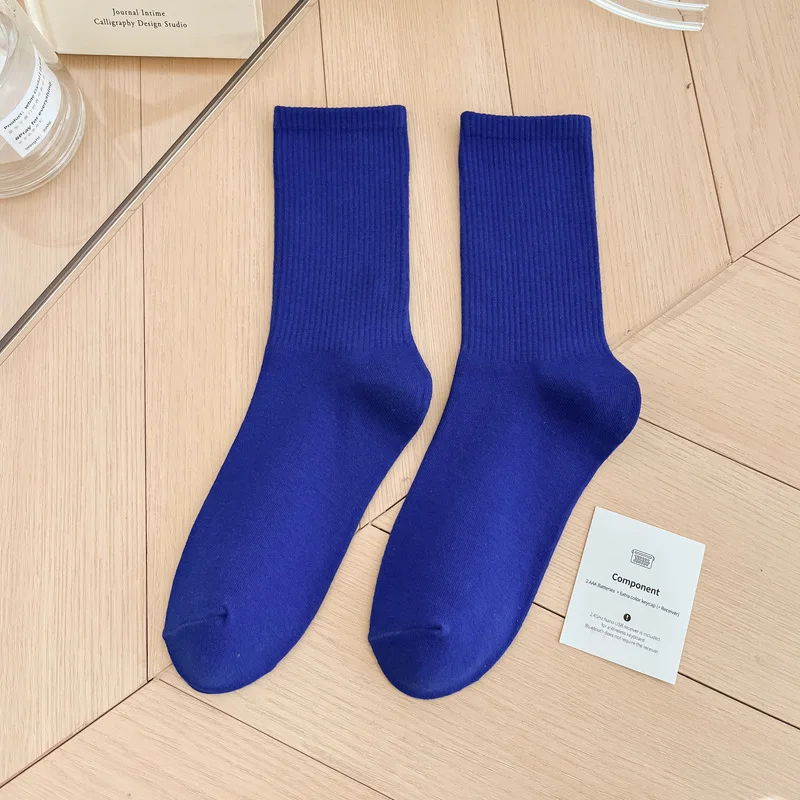 1 Paar Damensocken, rot, weiß, schwarz, Söckchen, atmungsaktiv, sportlich, bequem, einfarbig, Baumwolle, Bodensocken für Mädchen, Strumpfwaren – Detail 40