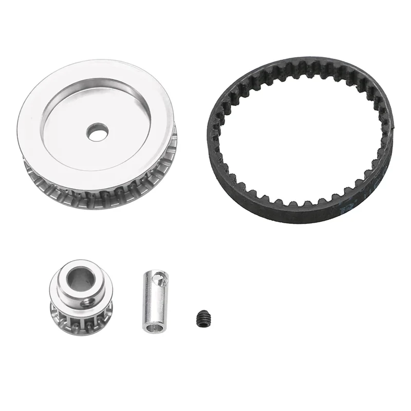 For 1/10 Climbing Car TRAXXAS TRX-4 TRX6 Belt Transmission Wave Box Belt Transmission Gear Set,Silver