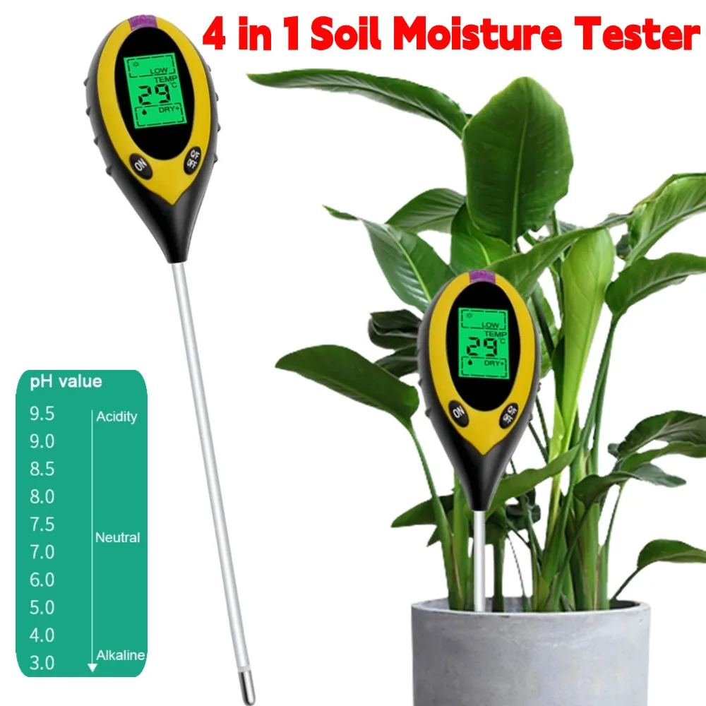 

C2 Wireless Smart Soil Tester Soil Moisture Meter Sunlight Fertility Tester Light and PH Tester Gardening Tool Kits Plant Care