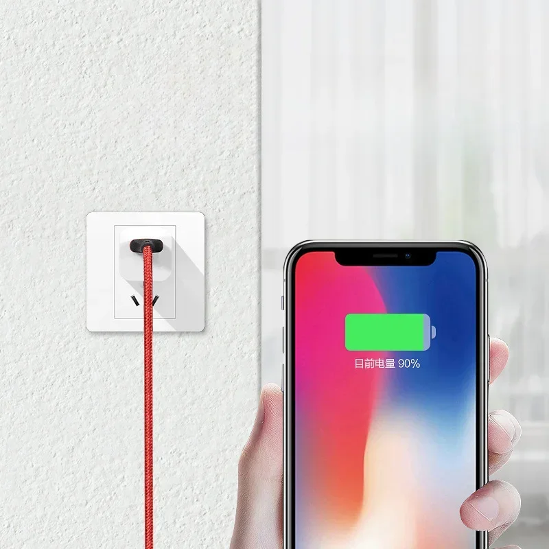 Anti-Stretch Multi-Port 2a Fast Charge Mobile Phone Charging Cable Phone Parts 3-In-1 Copper Core Nylon Braided Data Cable