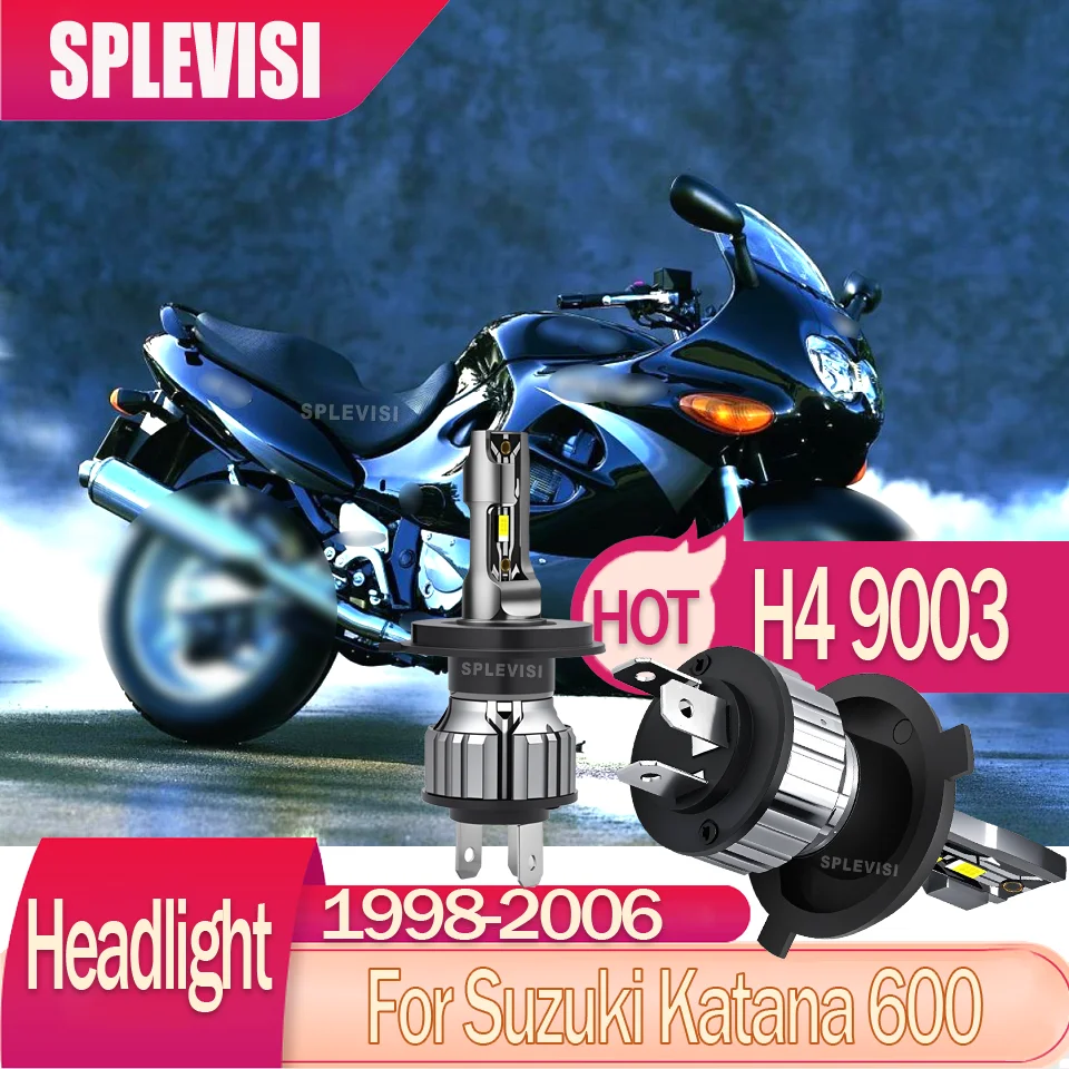 

H4 9003 LED motorcycle headlight Improved Night Visibility For Suzuki Katana 600 1998 1999 2000 2001 2002 2003 2004 2005 2006