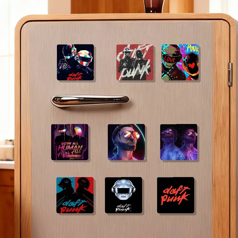 D-Daft P-Punk Band Refrigerator Magnets Cute Cartoon Magnetic Personality Decorations Creative Gifts