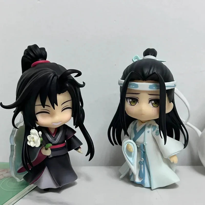 مؤسس الشيطاني وي Wuxian Lan Wangji تمثال المنقولة نموذج لطيف جمع لعبة خفيفة للغاية الطين دمية هدية مزخرفة