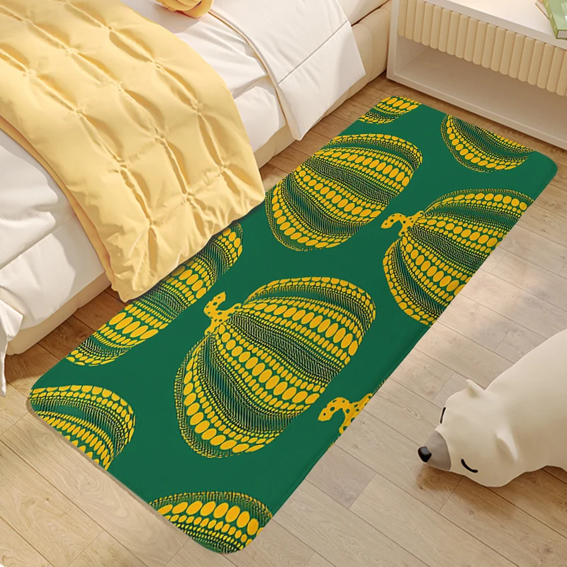 

Carpet for Bedroom K-Kusama3 Sleeping Room Bathroom Rug Washable Non-slip Kitchen Entryway Foot Mat Soft Doormat Entrance Door