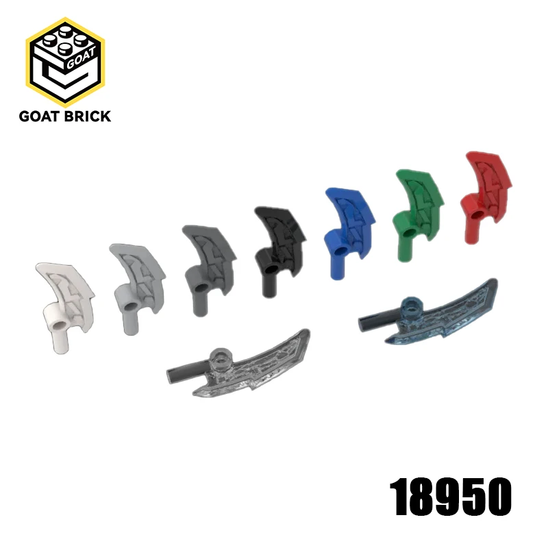 

10 шт. детали MOC 18950, лезвие для оружия с стержнем, совместимые кирпичи, сборные строительные блоки «сделай сам»