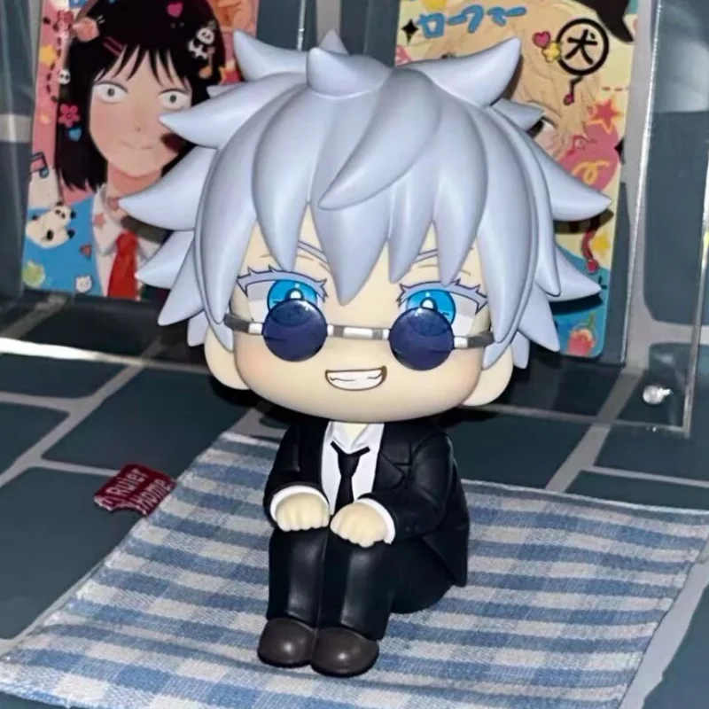 จูจุสึ ไคเซ็น ซาโตรุ โกโจและซุงุรุ เกโตะลุคอัพชุดสูทชุดแอ็คชั่นฟิกเกอร์ข้อต่อเดสก์ท็อปตกแต่งของขวัญ