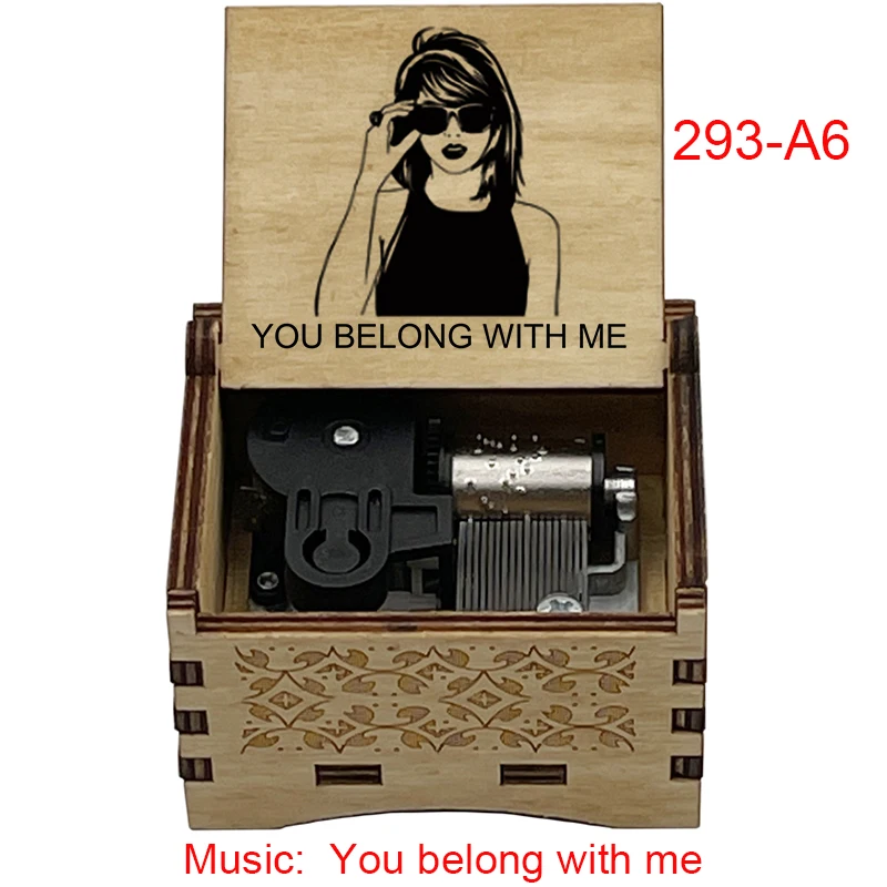 Classic English Song Taylor's《You Belong with Me》Adaptation 18-Tone Music Box Holiday Party Gifts For Friends ﻿