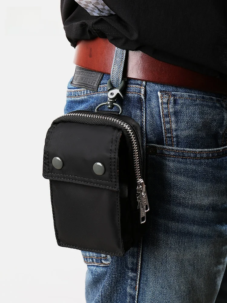 حقيبة كاميرا صغيرة من النايلون، حقيبة خصر للكاميرا الرقمية، إكسسوار كلاسيكي متعدد الاستخدامات، حقيبة صغيرة معلقة بأسلوب كوري ...