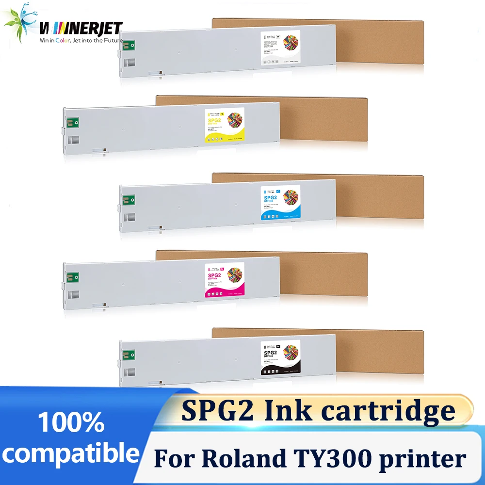 

Winnerjet SPG2 Compatible ink cartridge TY300 ink cartridge With DTF ink With one time use chip For Roland TY300 printer
