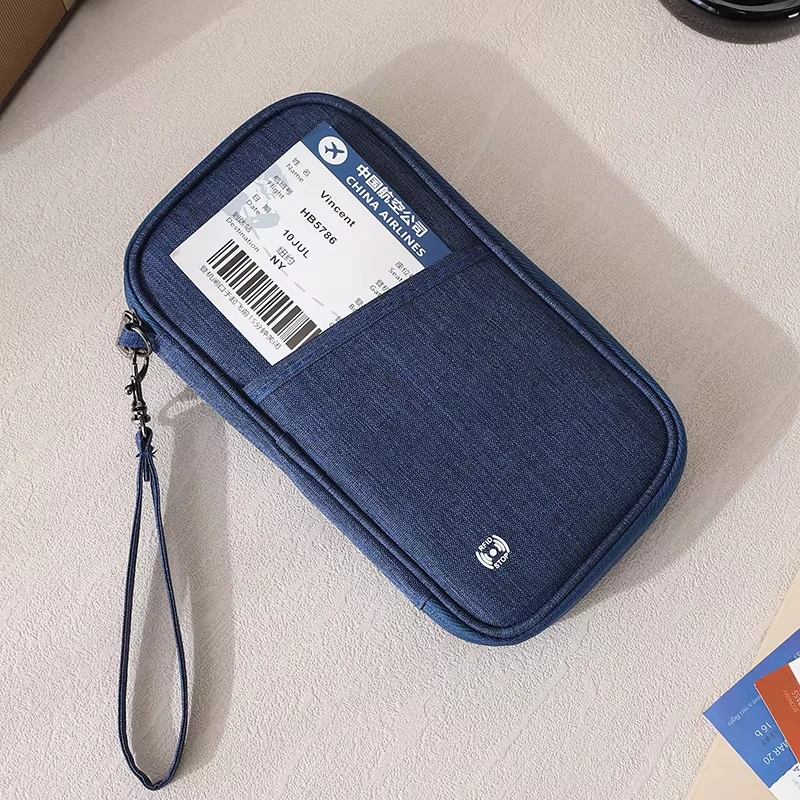 RFID Blocking Passport Holder Wallet for Family Travel - Document Organizer with Credit Card Slots and Secure Essentials Bag for