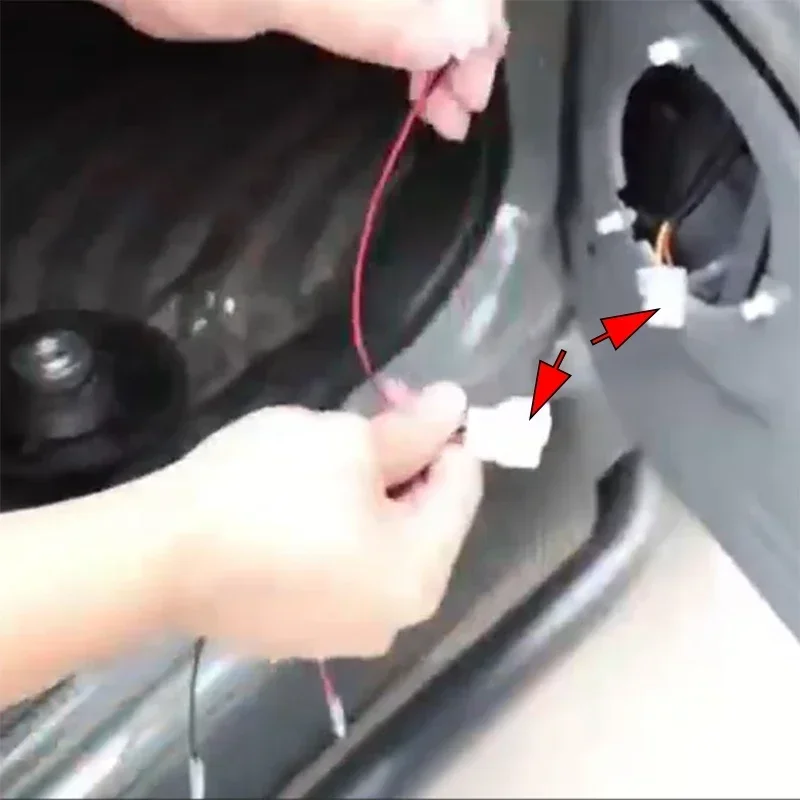 2pcs Front Speaker Extend Cable Connector Speaker Accessories for 2019-2025 Suzuki Jimny Sierra Jb74 JB64
