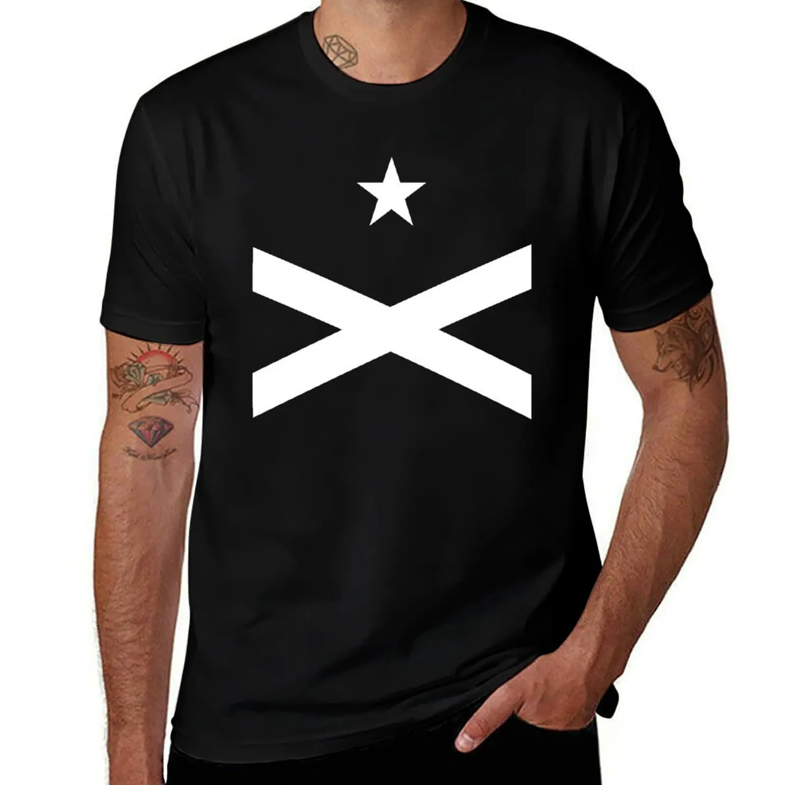 hombre vintage t hombre t hombre para camisas camiseta camisa Hermantat diseñador gráfico diseñador Catalan) Bandera t (Papá Noel Negro
