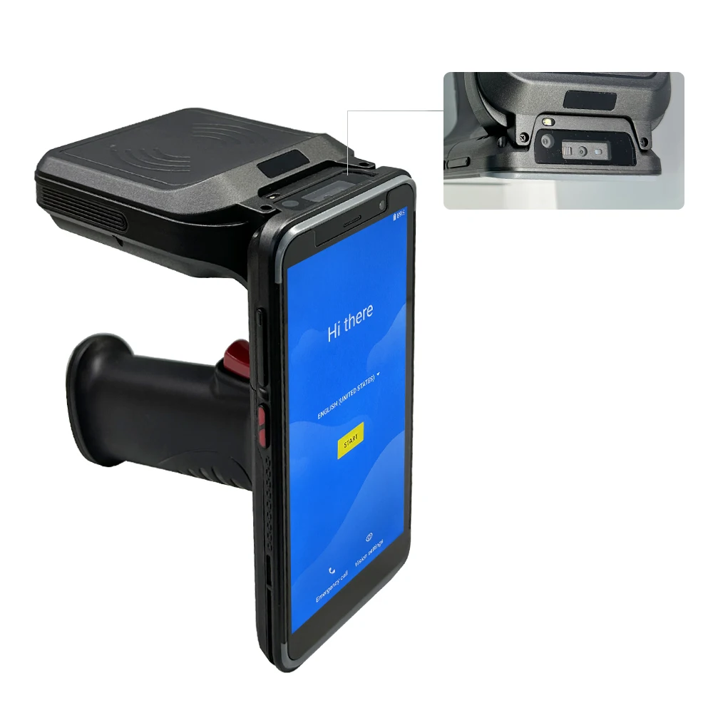 RAKINDA S80 UHF Android 11 جهاز المساعد الشخصي الرقمي المحمول القوي مع قارئ UHF RFID ذاكرة كبيرة للتطبيقات الطبية والصحة